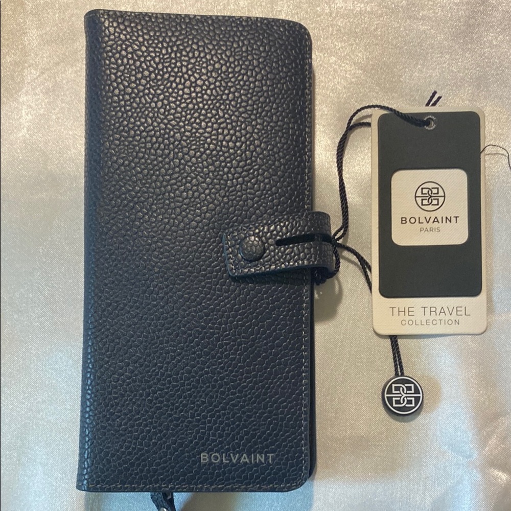 Bolvain Paris Black Travel Wallet